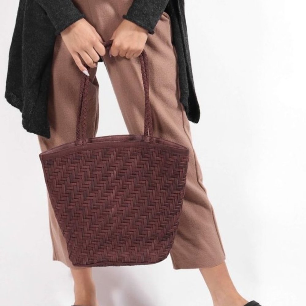 Bembien Jeanne Bag - Chestnut (Retired color!) - Woven Leather Tote - $275